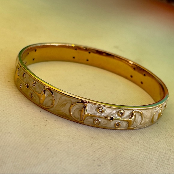 Stirrup Stackable Equestrian Bangle - Picture 3 of 7